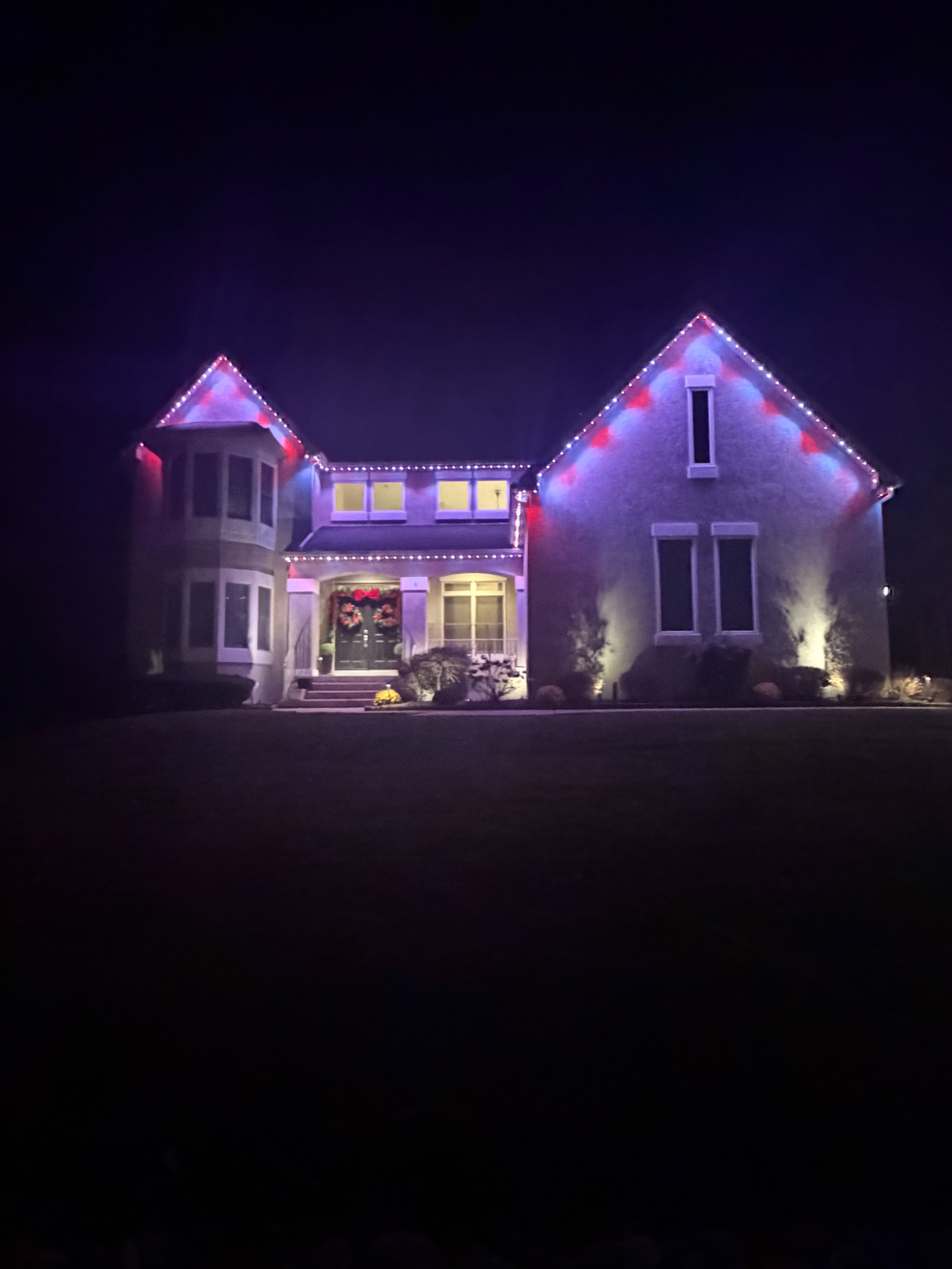 Professional permanent holiday lighting installation in Moorestown NJ